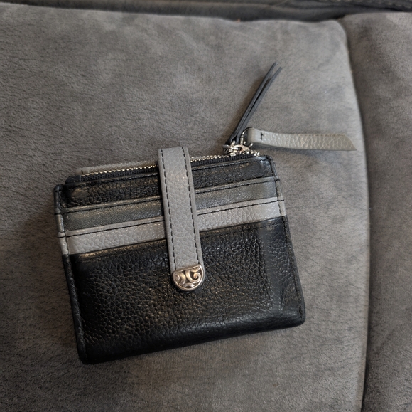 Brighton Barbados Credit Card Wallet Black N Grey 🩶 - Picture 6 of 11